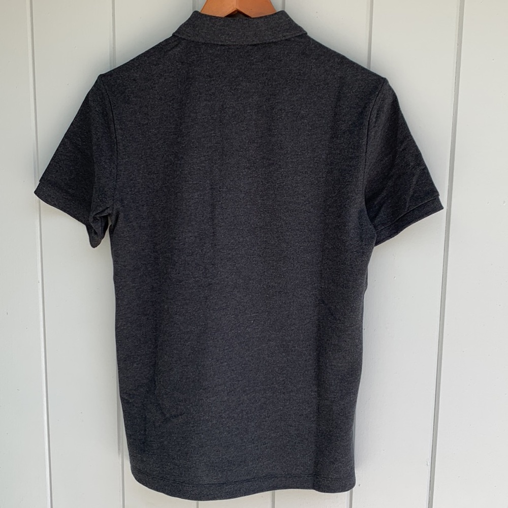 Brand new Burberry Brit Men's Dark Charcoal Cotton Polo Shirt - Picture 2 of 7